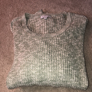 New Directions Curvy Sweater Plus Size‎ 3X Green White